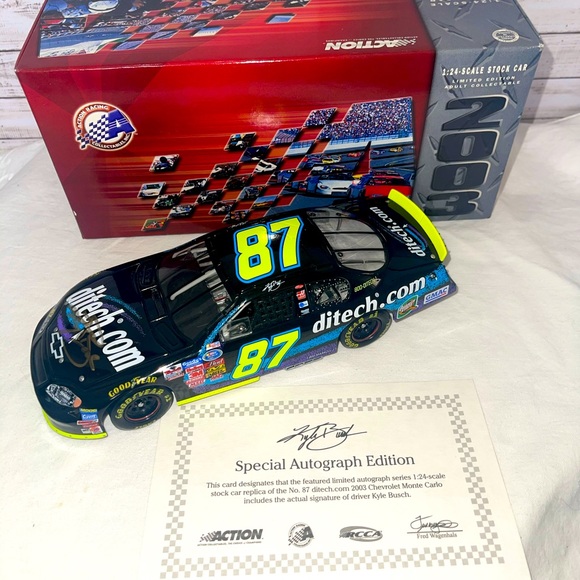 Autographed Kyle Busch Diecast Stock Car